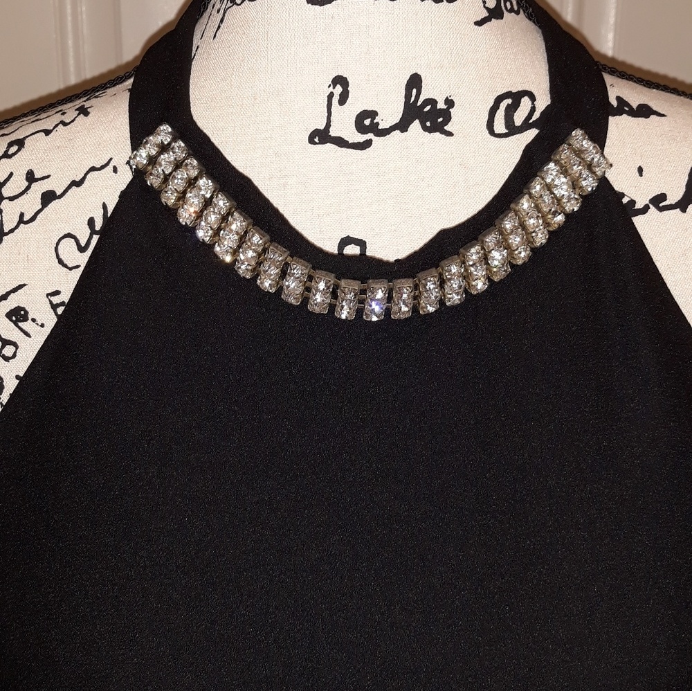 Holiday Style Karen Miller Rhinestone Stud Dress